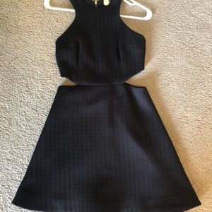 Club Monaco black cut-out cocktail dress